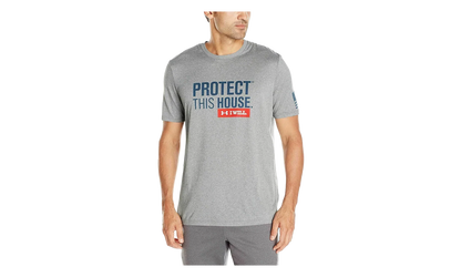 Protect This House Tech T-Shirt "True Grey Heather" 1285722 026