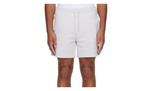PVC Patch Grey Marle Jersey Sweatshorts "Grey" 252195M193024