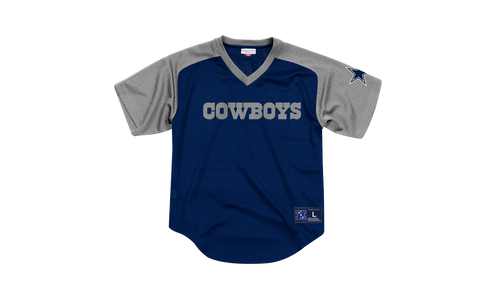 NFL Final Seconds Mesh V-Neck Shirt "Dallas Cowboys - Blue" FA87OP DCO A K9A
