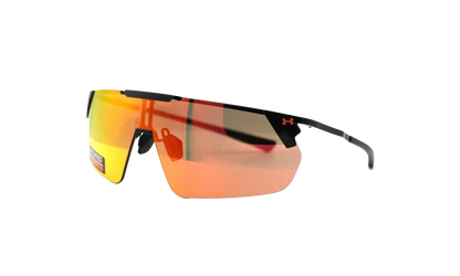 Litewire Shield Sunglasses "Rose Brown Beta Red Mirror - Satin Black" 8600135 010153