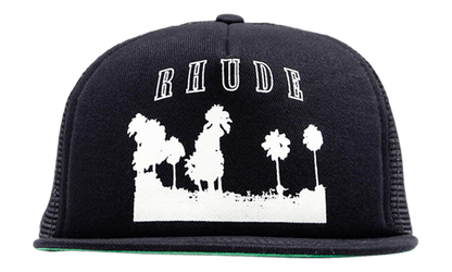 Thousand Palms Trucker Hat "Black / White" FW25HA010123028