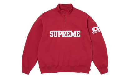 Shop Flag Half Zip Pullover "SS26 - Dark Red - Tokyo" SU27013