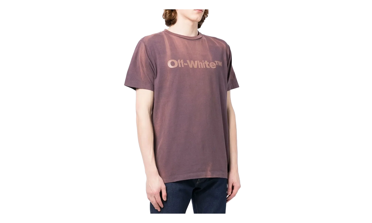 Laundry Logo Short Sleeve T-Shirt "Aubergine" OMAA027F22JER0203535