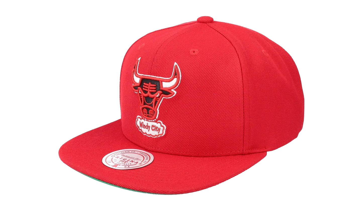 NBA Hardwood Classics Team Ground 2.0 Snapback Cap "Chicago Bulls - Red" HHSS3258 CBUYYPPPRED1