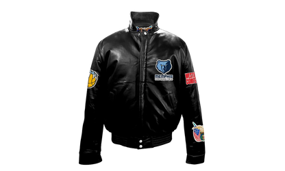 Full Leather Puffer Jacket "Memphis Grizzlies" NBA 104P GRI