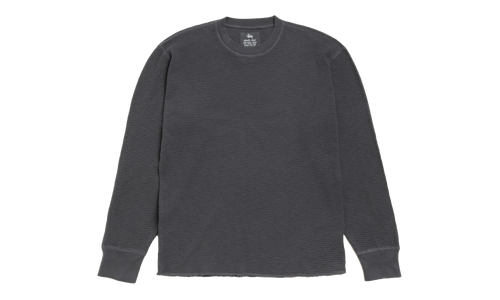 PIGMENT DYED LS THERMAL "Faded Black" STUS405