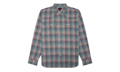Sender Western LS Woven Button Up "Pink" P26SP029-PNK