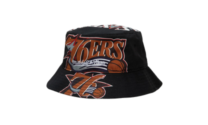 NBA Hardwood Classics Cut Up Bucket Hat "Philadelphia 76ers - Black" BUCKSH21322 P76BLCK