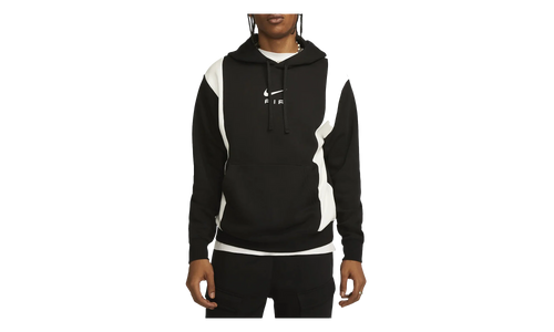 Air Fleece Pullover Hoodie "Black / Summit White" FN7691 010