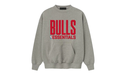 BULLS SPORTS FIT CREWNECK SWEATSHIRT "CONCRETE HEATHER" 192NB256506F