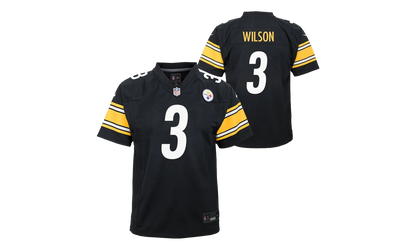 Russell Wilson #3 Replica Carbon Jersey GS "Black / Yellow" 9Z1B7F1P9 STEWR