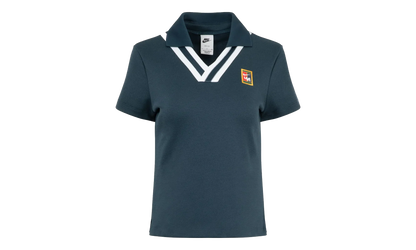 YOON Short-Sleeve Polo Top WMNS "Armoury Navy / White" FZ0276 478