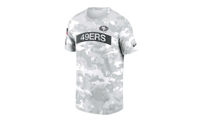 SALUTE TO SERVICE LOGO T-SHIRT "NFL SAN FRANCISCO 49ERS - White Camo" 02G7 10A A2T ZGQ