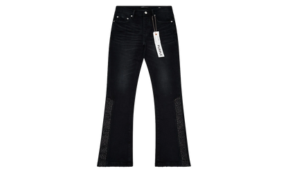 Crystal Snap Flared Denim "blue" P067 FCNB225