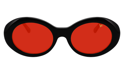 Cobain Acetate "Glossy Black / Red Solid" MPCB2 0009 20T5