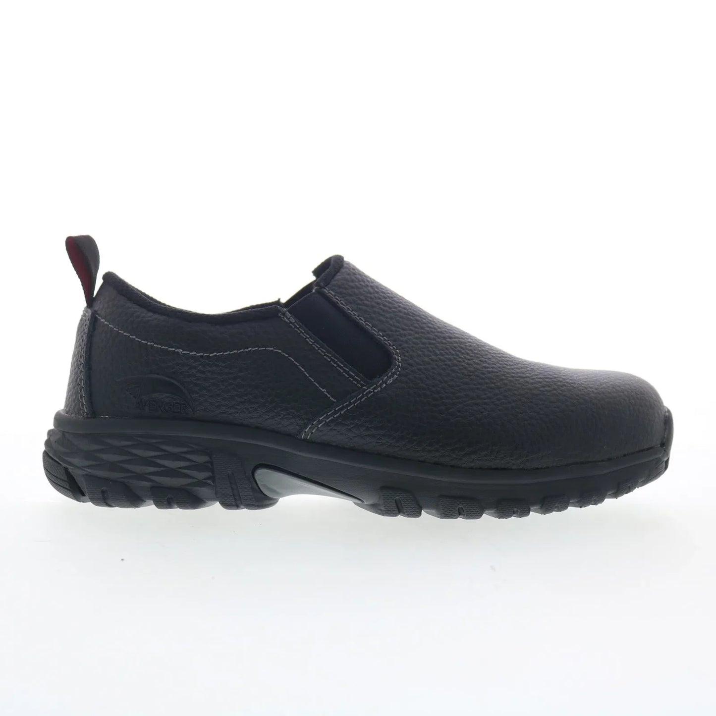 Avenger Flight Slip-On Alloy Toe A7001 Mens Black Wide Work & Safety Shoes