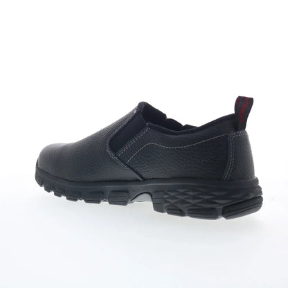 Avenger Flight Slip-On Alloy Toe A7001 Mens Black Wide Work & Safety Shoes