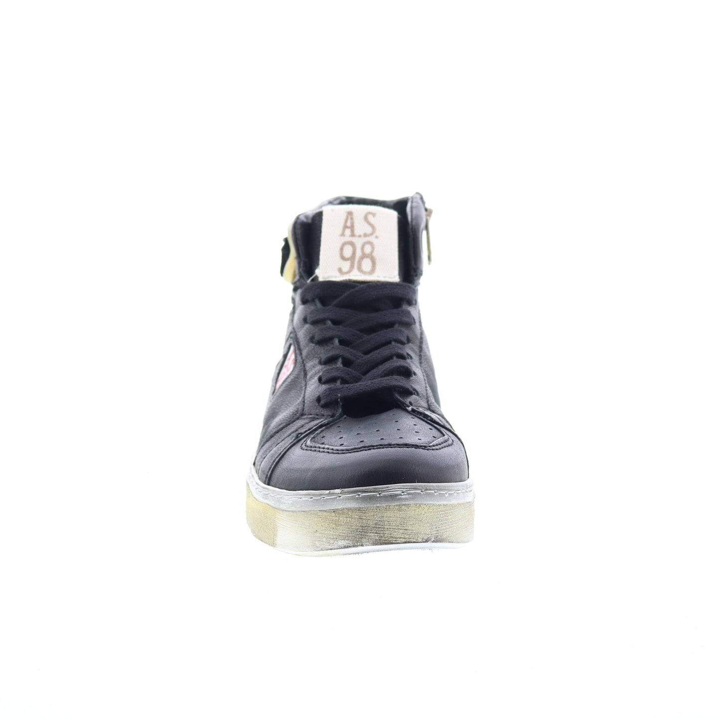 Folie Mens Blue Leather Zipper Lifestyle Sneakers Shoes