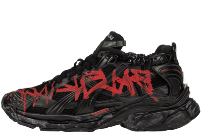 Runner Graffiti Black Red
