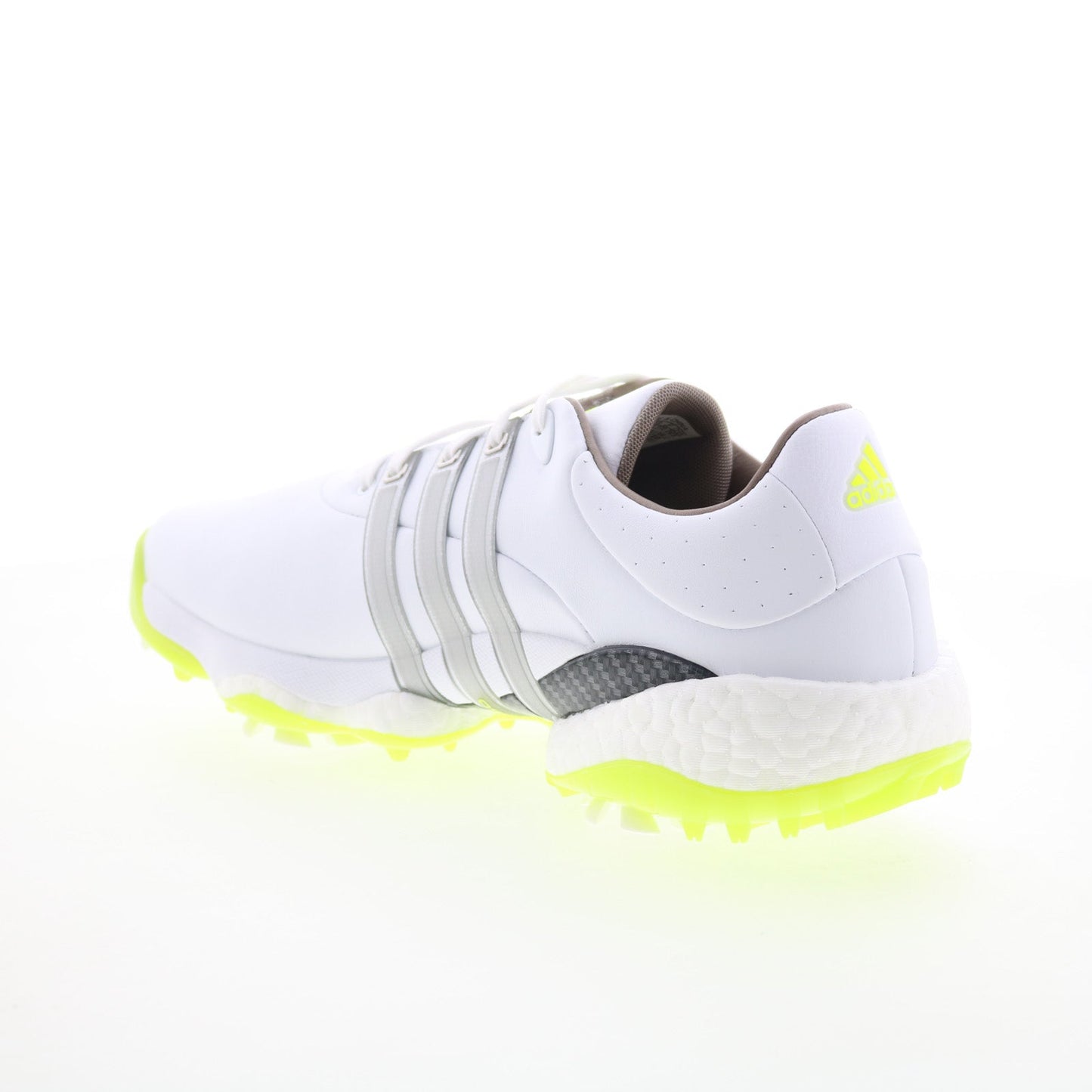 Tour360 22 GX4128 Mens White Leather Lace Up Athletic Golf Shoes
