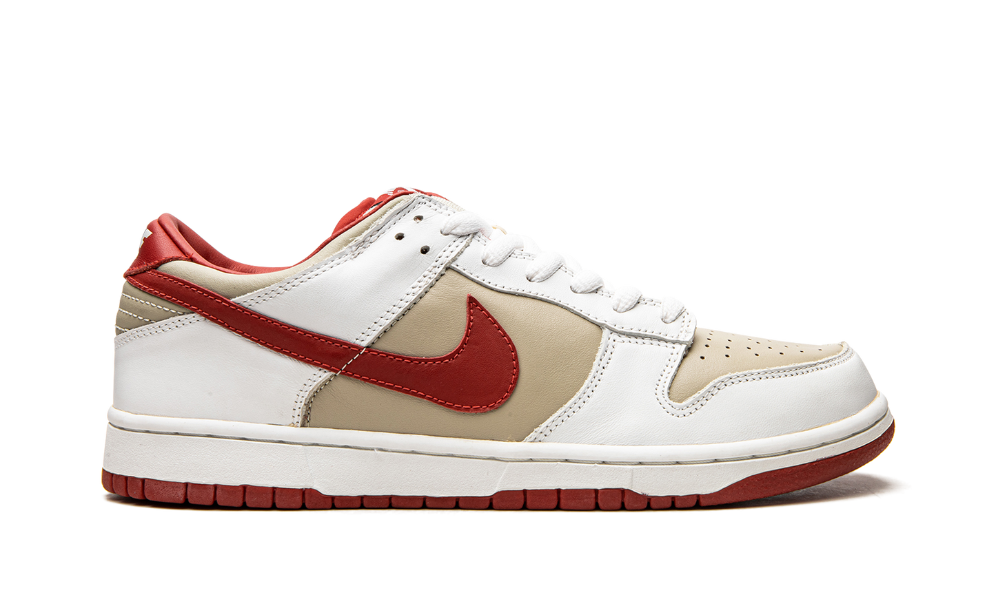 DUNK LO PRO MNS WMNS"Light Stone Varsity Red"