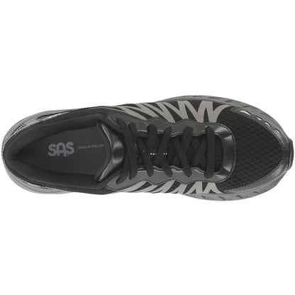 Men's Pursuit Lace Up Sneaker in Black/Gray