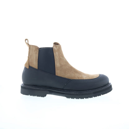 Ronny Mens Brown Synthetic Slip On Chelsea Boots