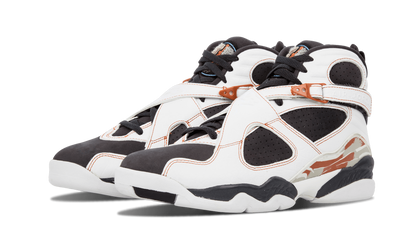 8 Retro LS "WHITE / ANTHRACITE - DARK ORANGE" 317258 104