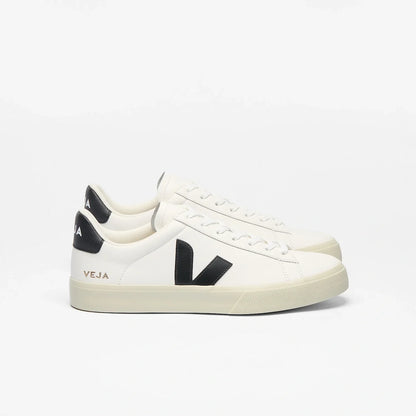 Women's Campo Leather in White Black