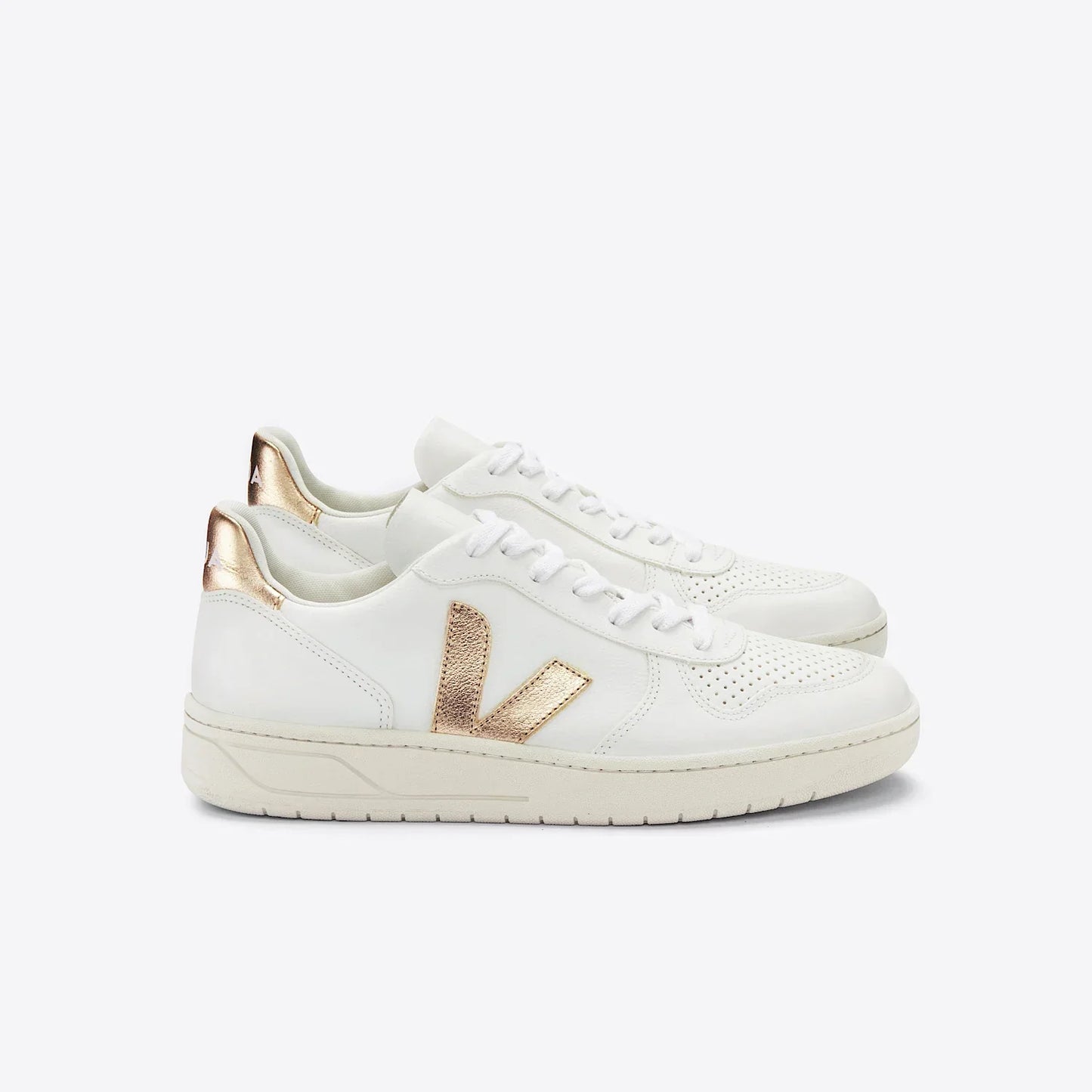 Women's V-10 Leather in White Platine