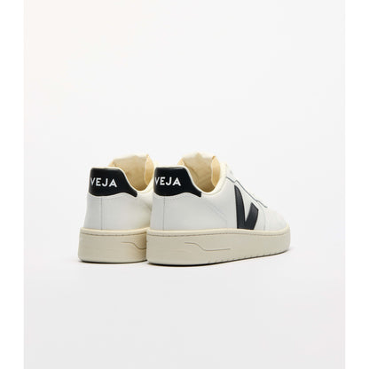 Men's V-10 Prime Leather in White Black