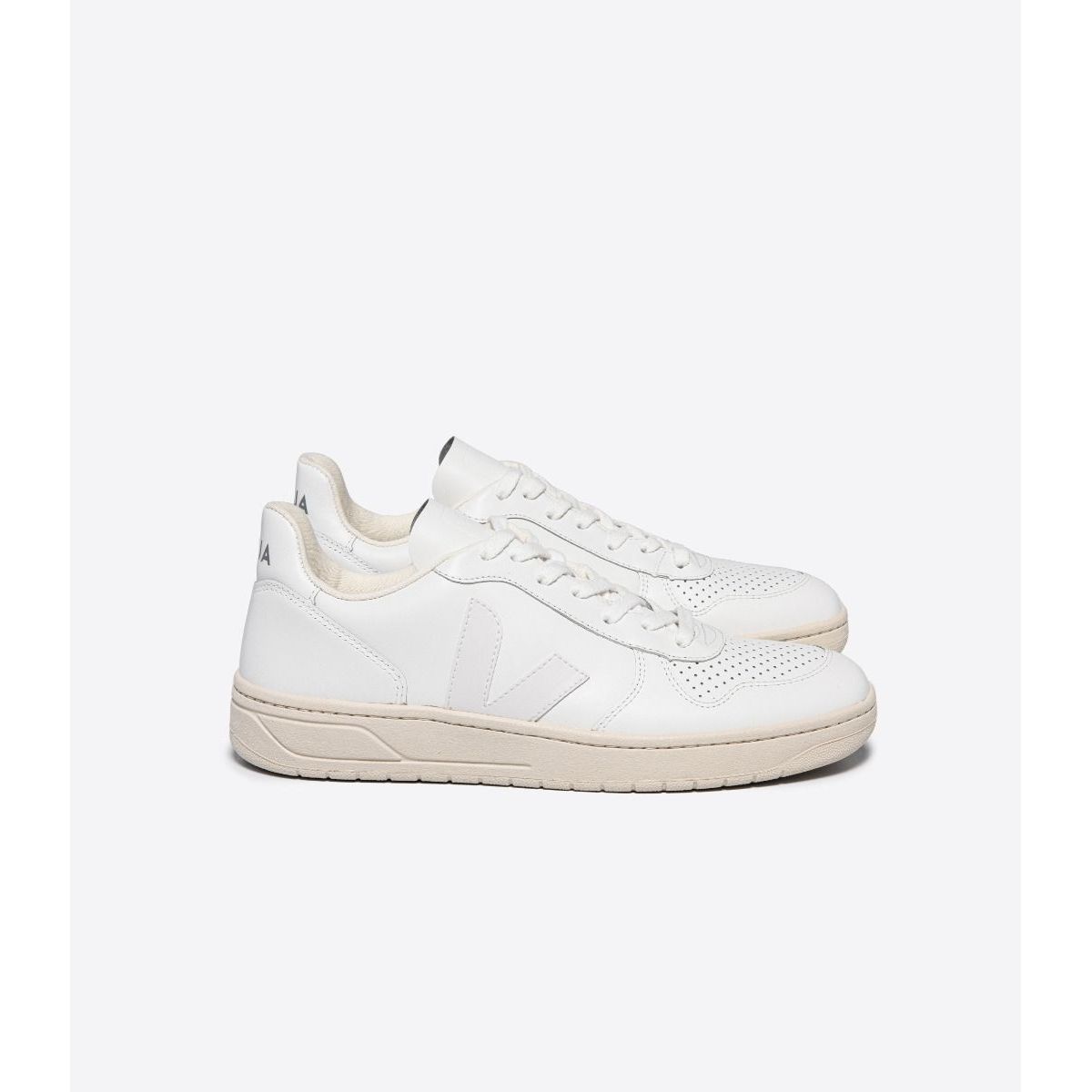 Women's V-10 Leather Sneaker in White