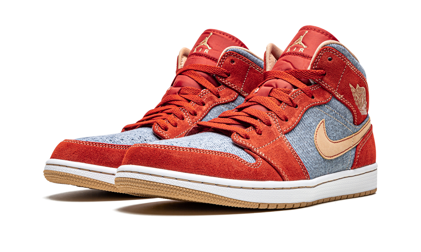 1 Mid SE "Denim Red Suede" DM4352 600