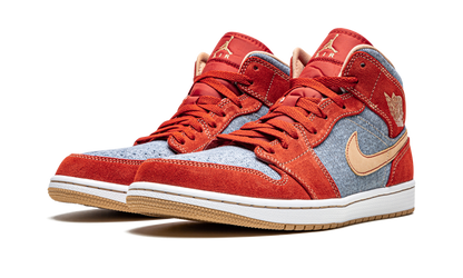 1 Mid SE "Denim Red Suede" DM4352 600